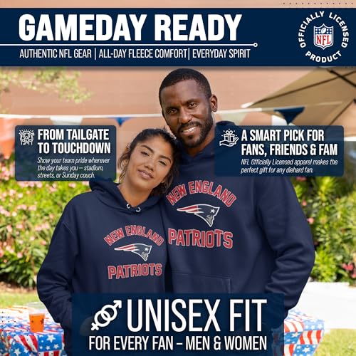 Image of Team Fan Apparel NFL Gameday Hoodie Pullover Sweatshirt for Men and Women | Officially licensed NFL Gameday fleece pullover - kangaroo pocket, ribbed cuffs, drawstring hood, unisex fit