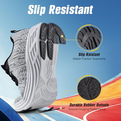 Image of Wide Toe Box Shoes Women Sneakers Extra Wide Width Arch Support Non-Slip Tennis Athletic Ultralight Running Shoes for Women Walking Diabetic Plantar Fasciitis Footwear 6-12