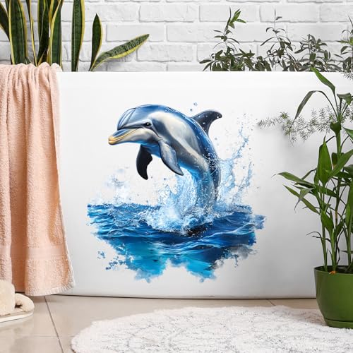 Vinilo decorativo Achang con delfín acuarela removible miniatura 5