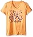 Skechers Big Girls' This Won't Stop V-Neck Tee, Blazing Orange, Medium