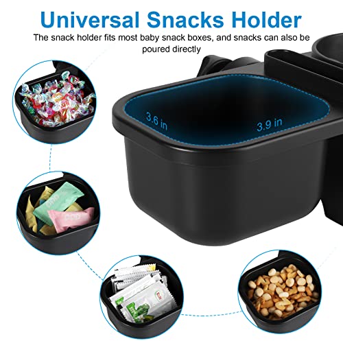 Image of Accmor Stroller Cup Holder with Tray, Universal Cup Holder Tray for Uppababy Nuna Doona Strollers, Bottle Drinks Holder for Stroller, Wheelchair, Walker