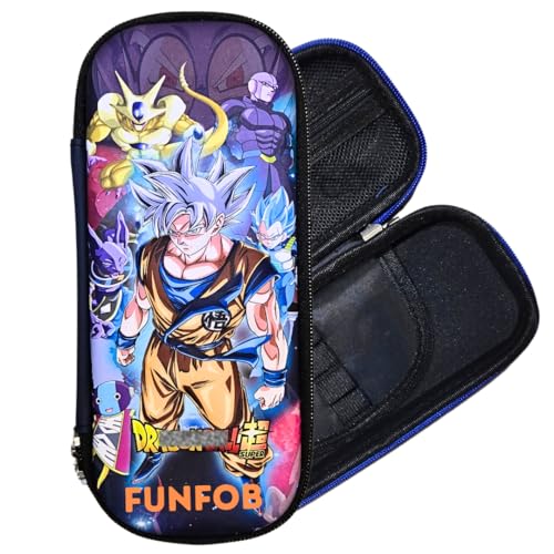 Image of FUNFOB Pencil Box for School College Anime Pencil Pouch Other Stationery Products Travel or Cosmetic Case | Go-k Standing Angry