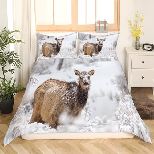Housse couette en microfibre douce anti-plis lit 220x240 - 3