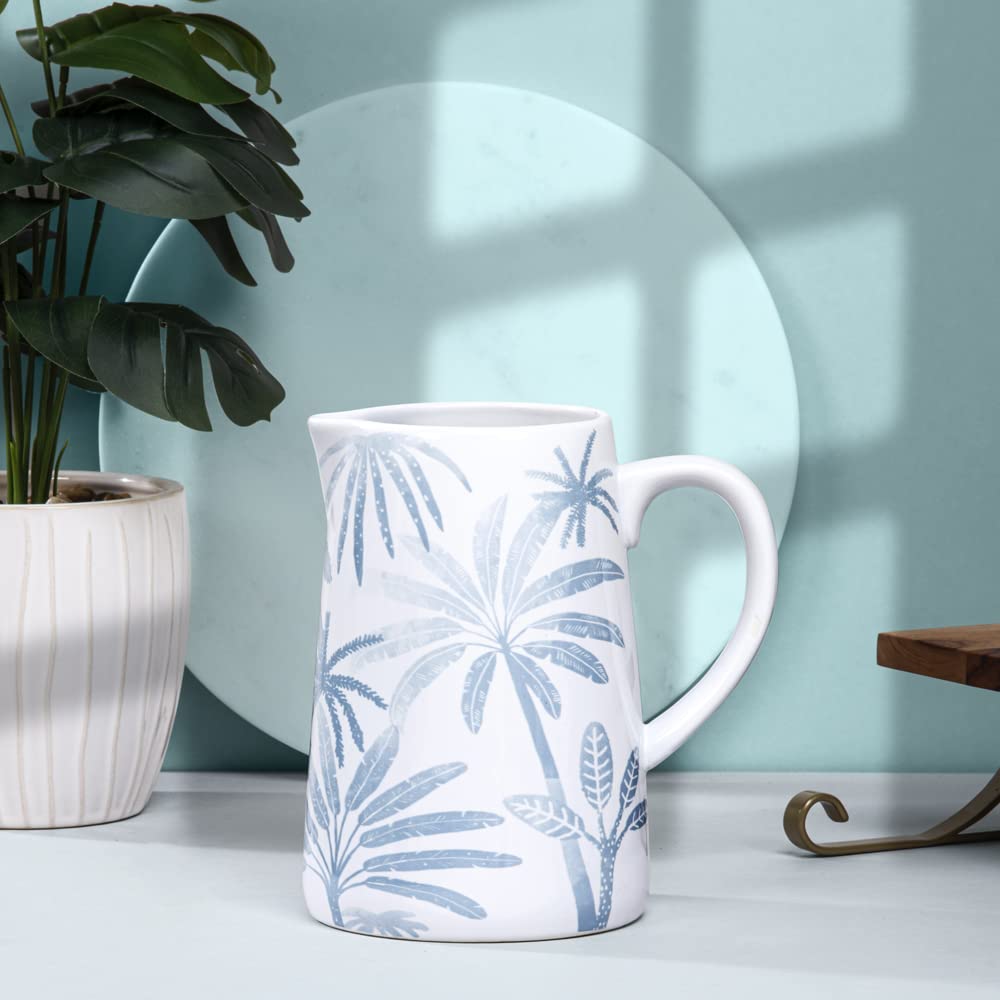 Buy ANKO 1.6L Handmade Coastal Palm Jug/Multipurpose Ceramic Pitcher