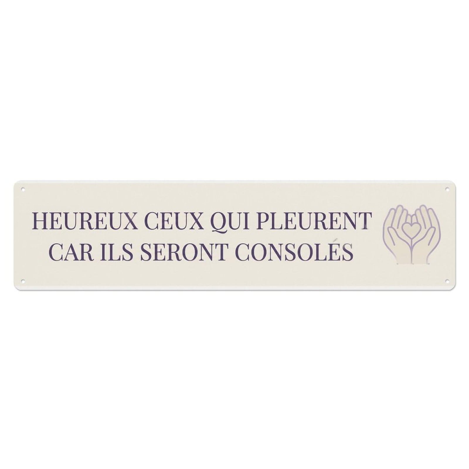 Okahys 4X16inch(10X40cm) Blessed Mourn Comforted Scripture Metal Tin Sign