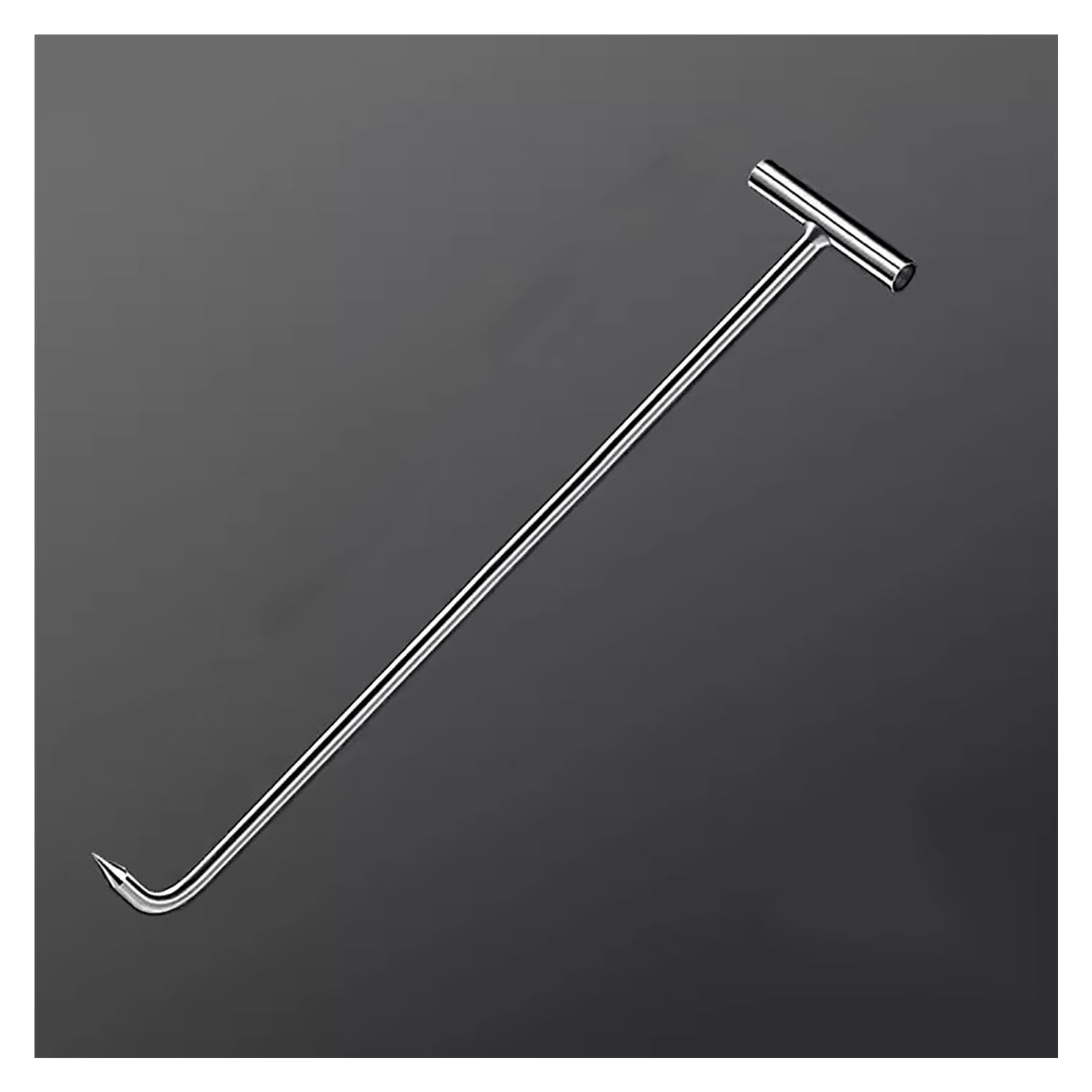 Gancio per tombino, Gancio a T per tombino - Gancio di trazione Lungo 118 cm per Sollevamento Griglie di Scarico, coperture per tombini, Giardino e casa, Design Resistente con Diametro di 8