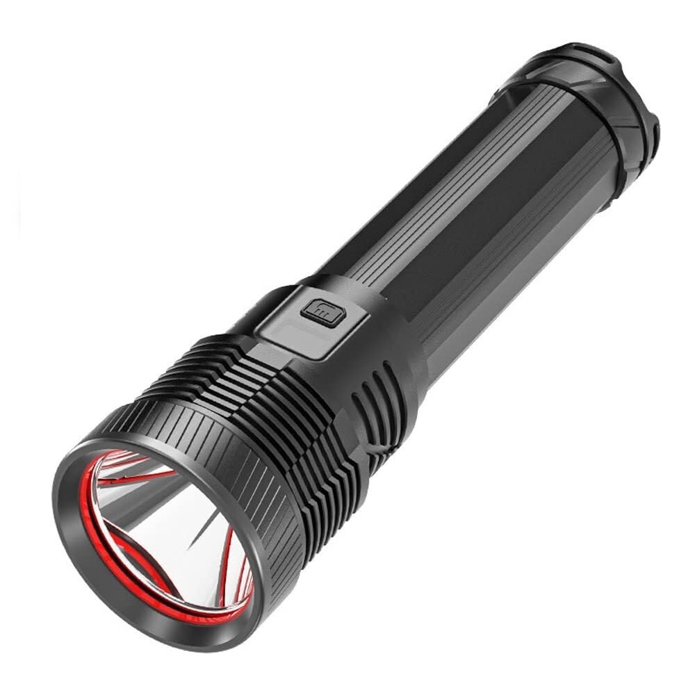 QFGVMXBWKZH High-Power LED Flashlight,IPX5 Outdoor Waterproof,High Lumens Stepless Dimming,OLED Electric Display P70 Wick Tactical Flashlight for Camping Emergency