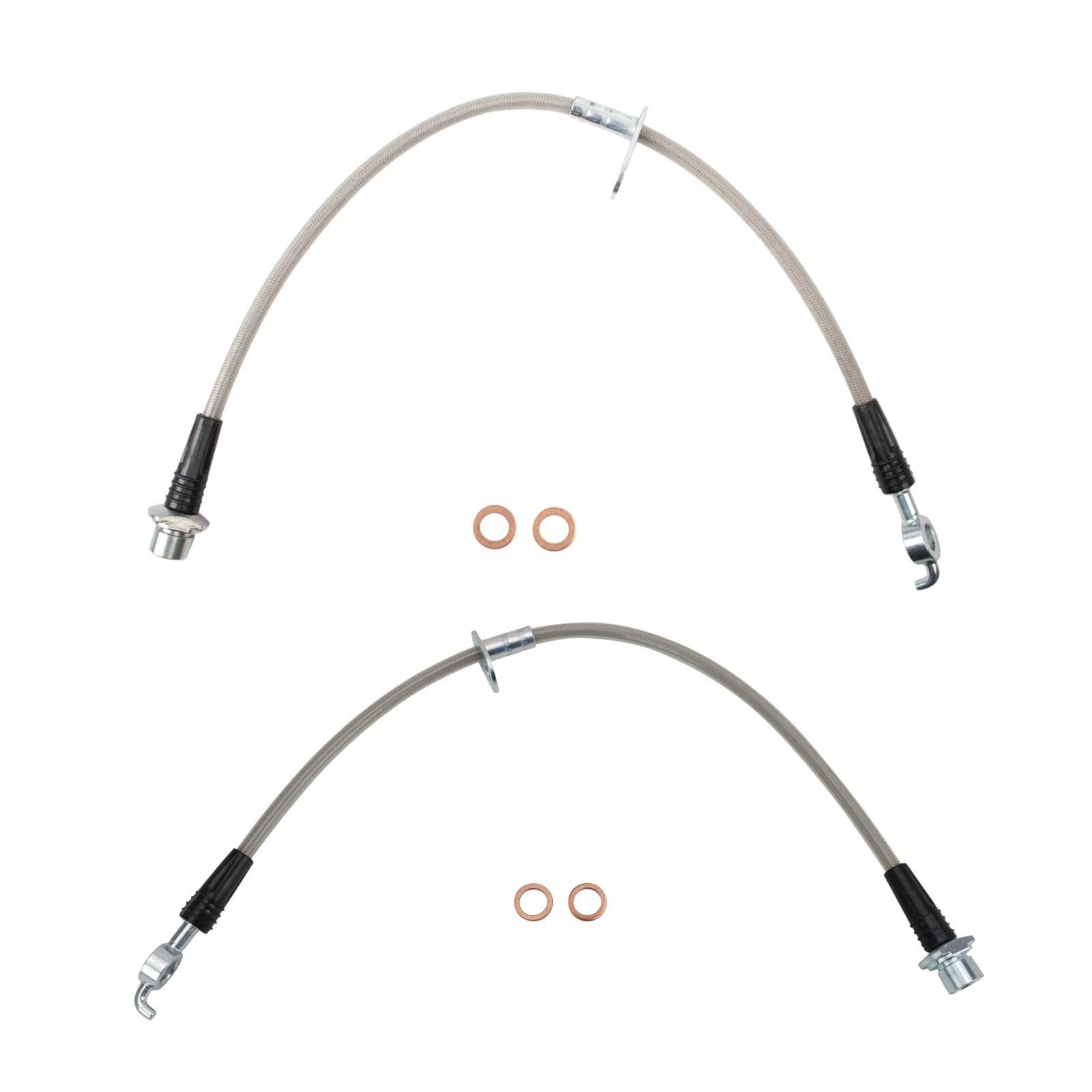 TRQ Performance Front Brake Hose Set