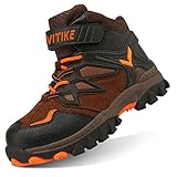 Boys Boots Winter Snow Shoes Waterproof Antiskid Boots Hiking Outdoor Shoes for Kids...