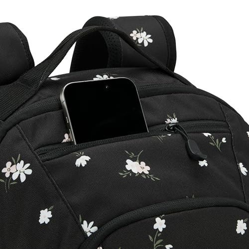 Image of High Sierra Swoop SG Backpack, Travel or Work Laptop Bookbag with Drop Protection Pocket, and Tablet Sleeve, One Size, Floral /Black