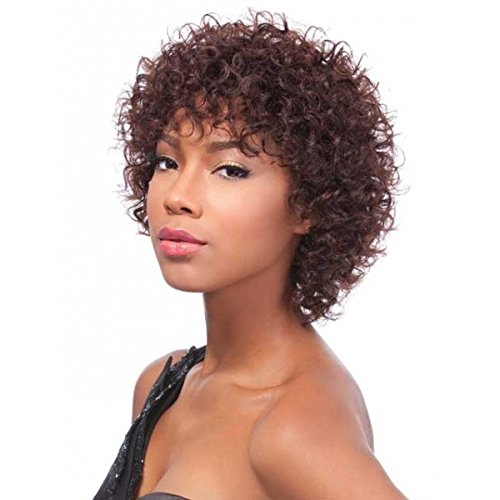 (2) - Sensationnel Human Hair Bump Wig - NAYA (2 - Drk Brn)