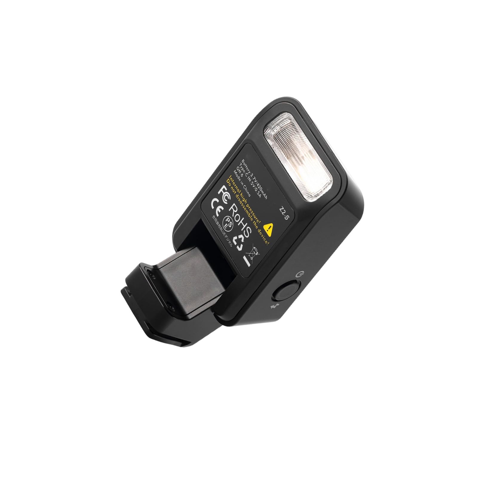 Flash TTL Plegable, Flash de Cámara Portátil, Potencia Ajustable para Fotografía de Viajes, ABS 52g (Z2-S)