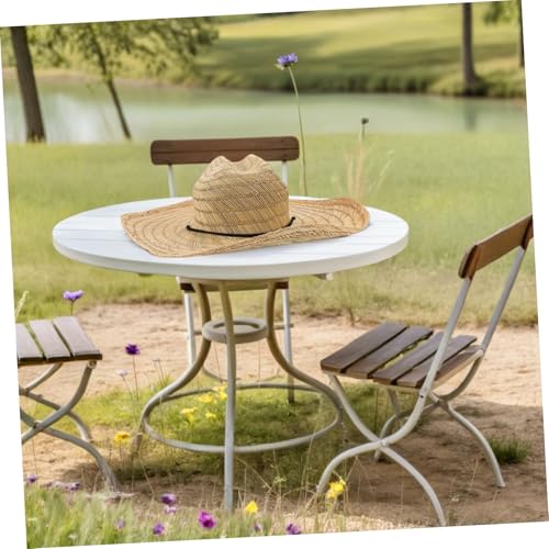Chapeau cowboy paille Uonlytech idéal pour la plage et vos sorties d'été