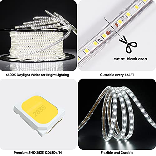 Shine Decor Bundle Products Of Dimmer Pack With Cool White 45M/150Ft Led Strip Lights Kit #TOP4