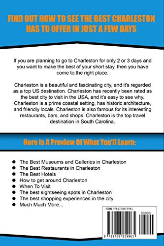 Charleston: The Best Of Charleston For Short Stay Travel (Short Stay Travel - City Guides) #TOP1
