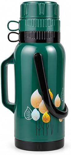 Vacuum Flask 3.2L Green | 3.2L Capacity, Includes Cups
