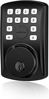 Signstek Keyless Entry Door Lock, Deadbolt Lock, Electronic Keypad Deadbolt for Front Door, Office, Apartment,