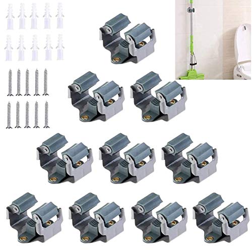 Wohlstand10 Pezzi Mop e scopa titolare parete