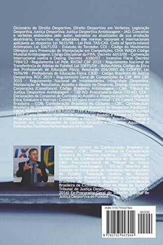 Dicionário de Direito Desportivo: Legislação Desportiva. Justiça Desportiva. Justiça Desportiva Anti