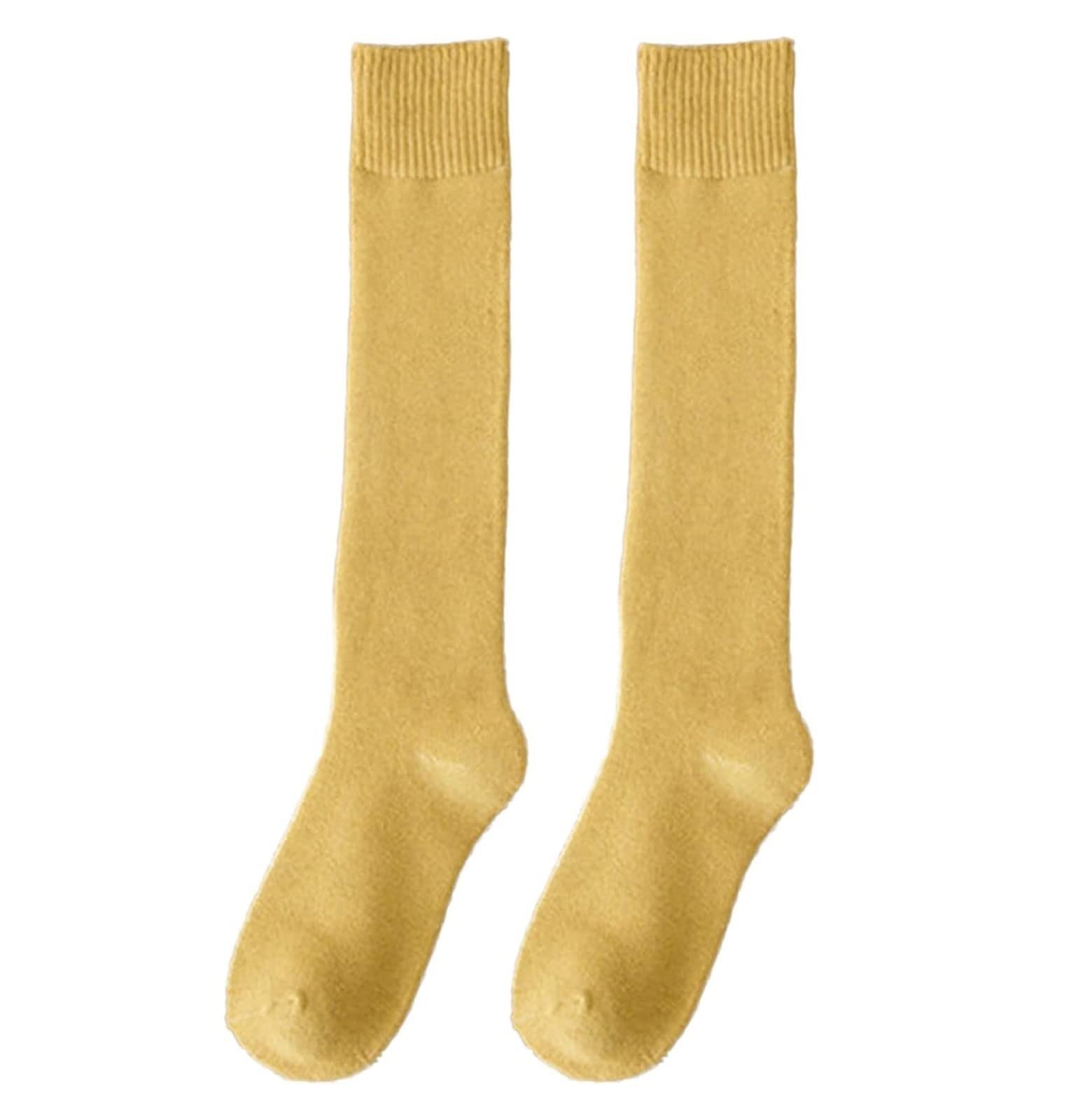 Wintersocken Bettsocken Modesocken Lange Oberschenkelstrümpfe, Overkneestrümpfe, Kniestrümpfe Frauen Mädchen Socken Warme Flauschige Socken