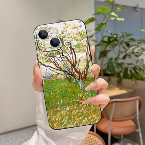 Housse iPhone 14 Plus Van Gogh Le Verger Fleuri aux finitions premium