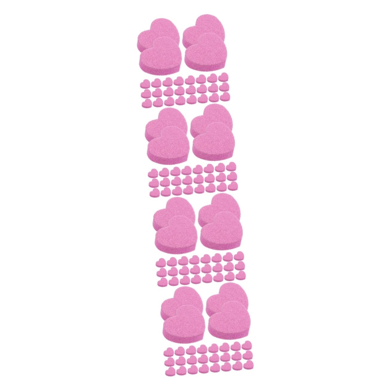 VALICLUD Lima De Uñas De Manicura Exfoliante Bloque De Limado De Uñas Bloque De Uñas De Pulido Bloque De Pulidor De Uñas Bloque Amortiguador De Uñas Esponja Rosa 50 Piezas X 4