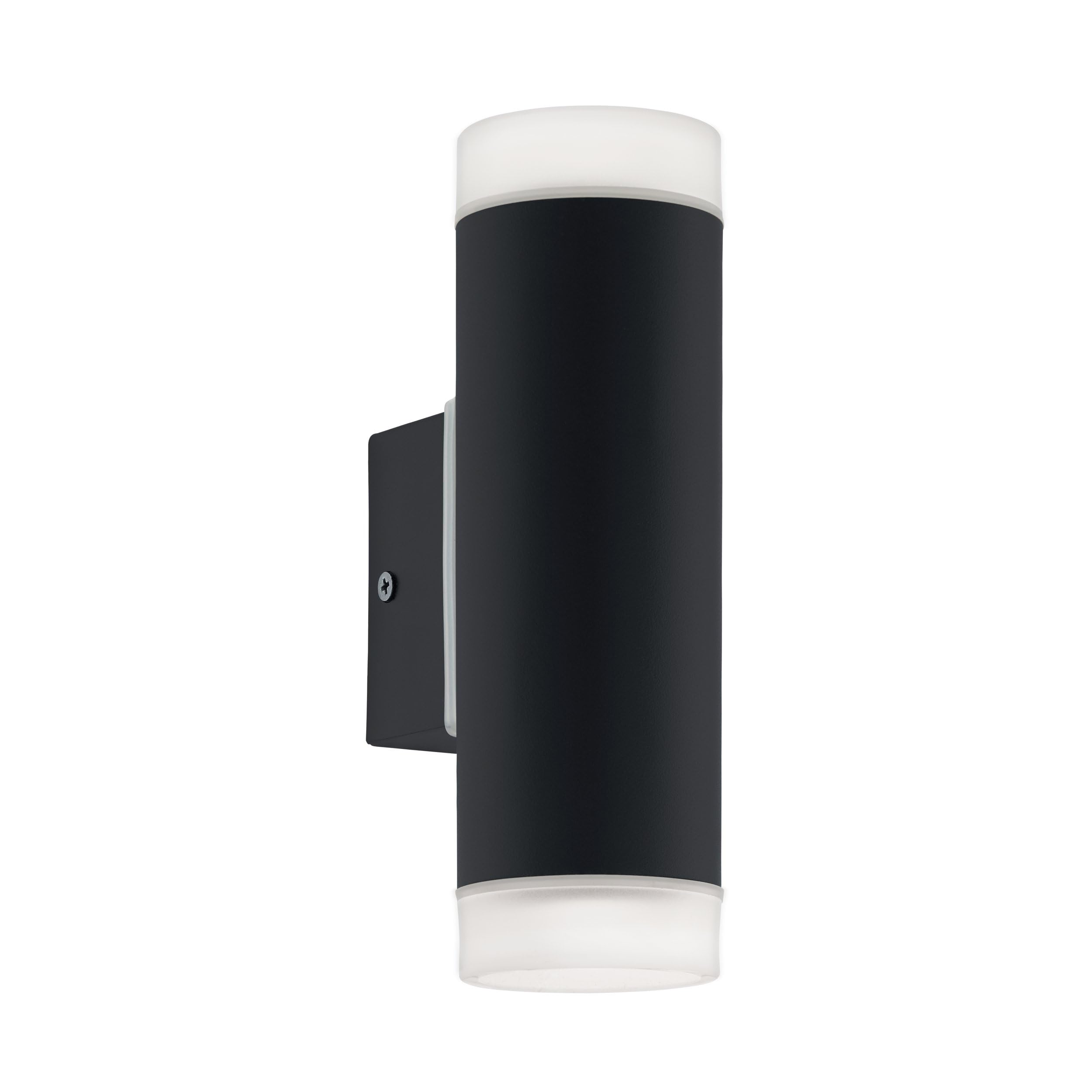 Eglo Light/Black Riga Led Exterior Up And Down Wall In