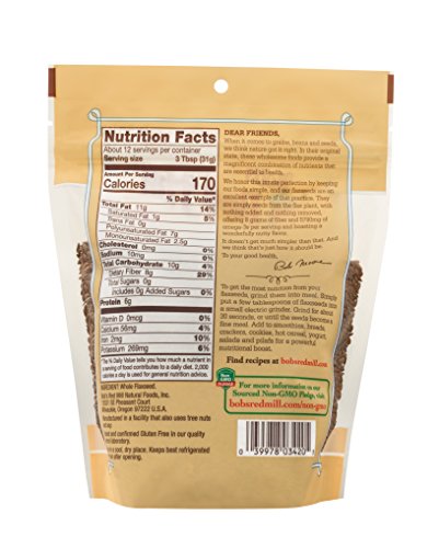 Bob's Red Mill Raw Whole Brown Flaxseed, 13-ounce (Pack of 6) - image 3