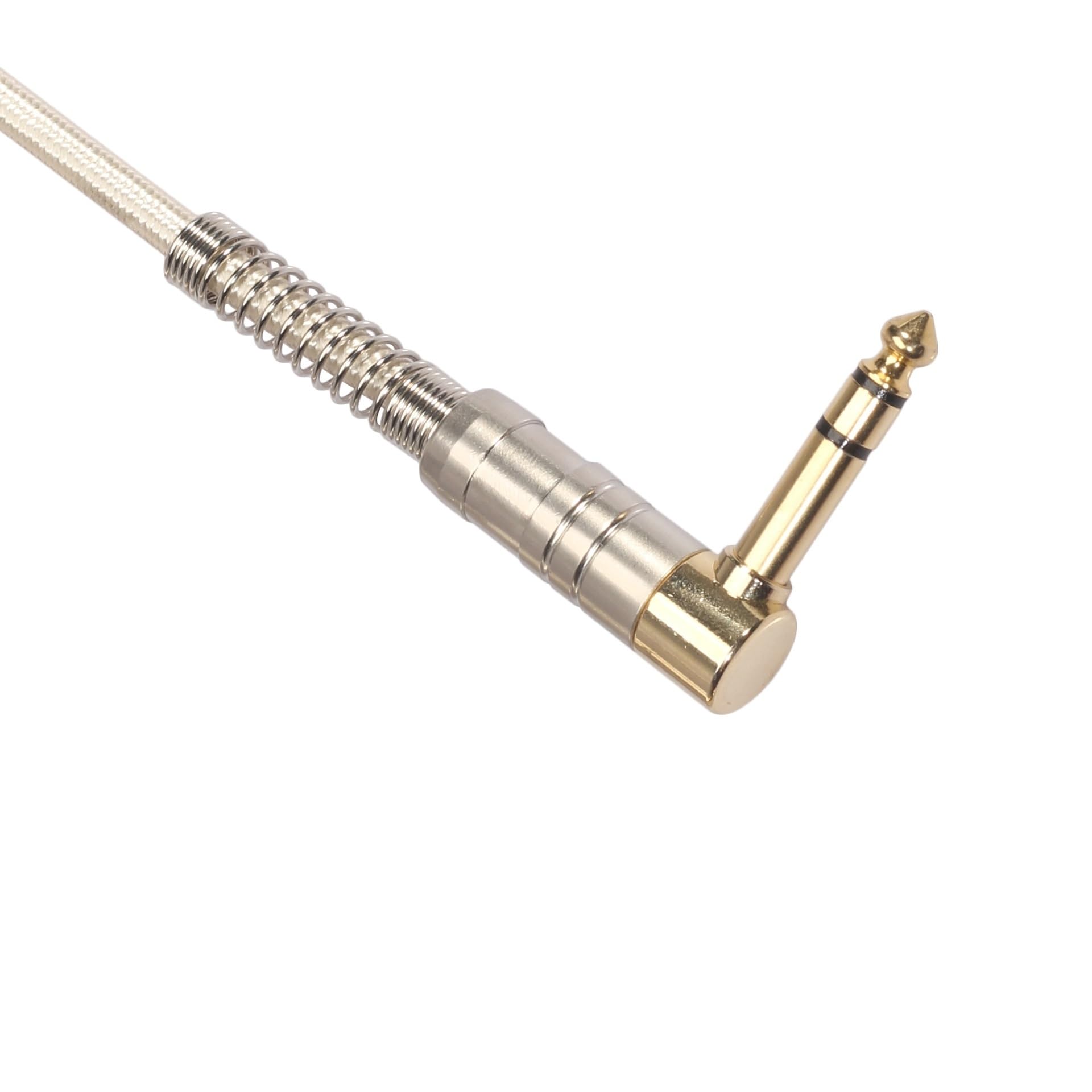 Cables para instrumentos Cable De Recto Con Reducción De Ruido Y Doble Blindaje Con Cabezal Chapado En Oro Para Guitarra Eléctrica De 6,35 Mm De Codo Estéreo(300cm)