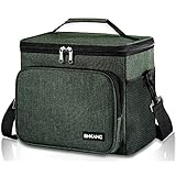 Insulated Lunch Bag Reusable Lunch Box for Men/Women, Lunch Cooler Bag Leakproof Lunch Box with Adju