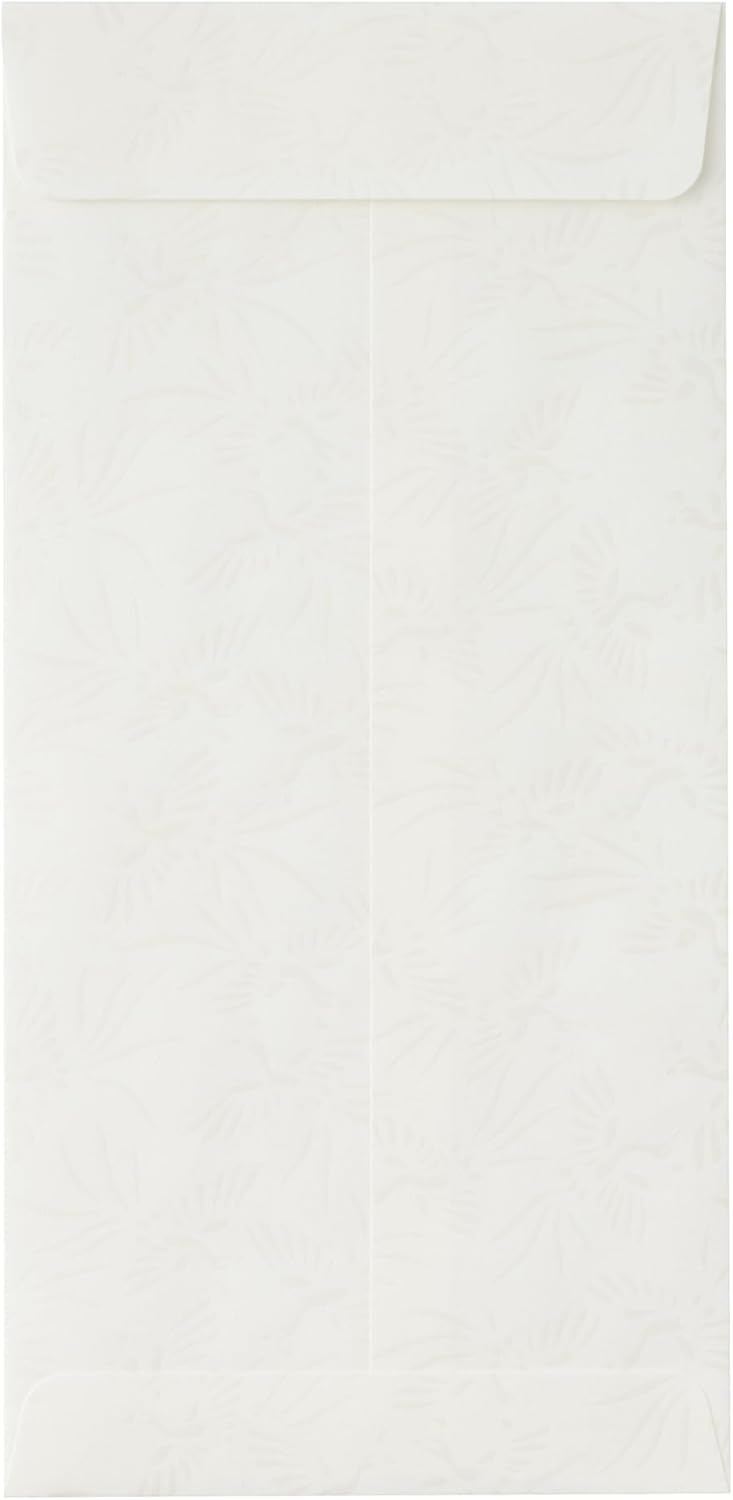 [Amazon jp Exclusive] Washi Kawasumi Kira-Dyed Washi Gold Seal Phoenix Pattern, White with Washi Inner Packaging, 10 Sheets