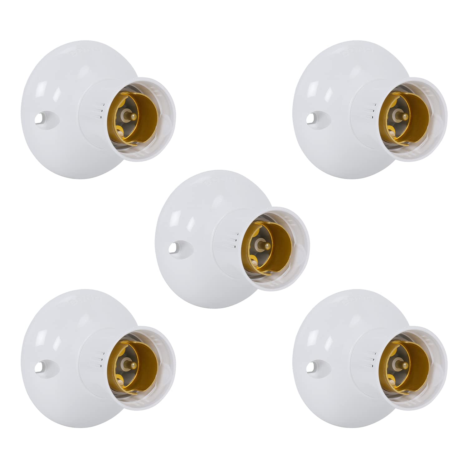 CONAValue 2506 Soft Batten Holder White OBR (Pack of 5)|Soft Batten Holder|Polycarbonate Batten Holder|Batten Holder for Home|Standard Size Batten Holder|Soft Holder for Bulb|Fancy Soft Holder