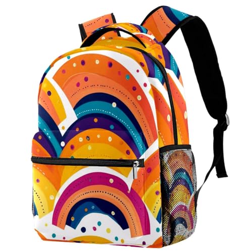 Sac à dos de voyage enfant avec porte-bouteille multicolore