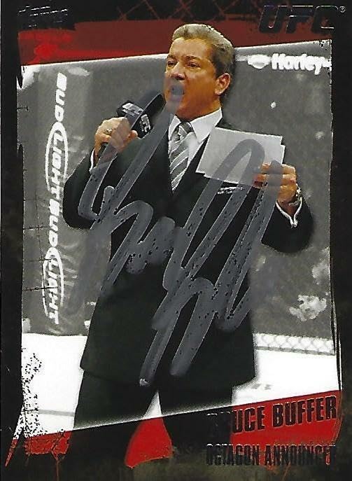 Bruce Buffer Signed UFC Card 2010 Topps #170 Autograph