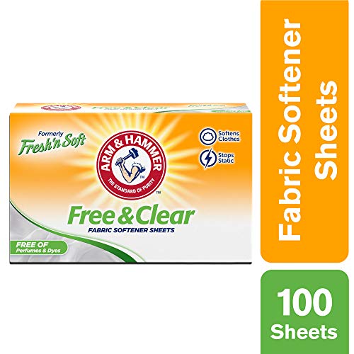 Arm & Hammer Fabric Softener Sheets, Free of Perfumes and Dyes, 100 ct - Image 4