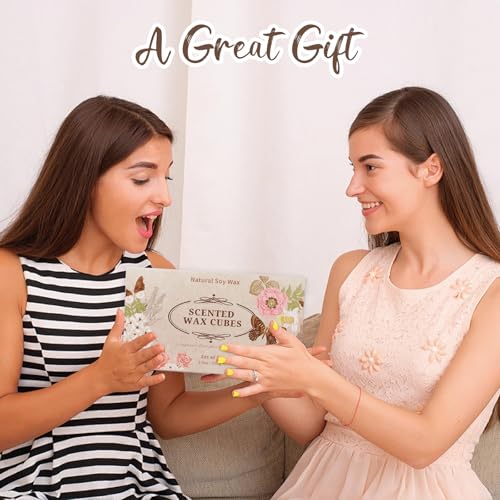 Image of SCENTORINI Wax Melts, Premium Wax with Essential Oil, 2.5oz x 3 Pack | Summer Scents, Scented Wax Cubes, Natural Dried Flower, Pine Needles, Sandalwood, Mediterranean Fig