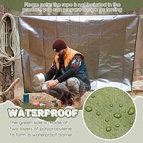 Kingdder-Heavy-Duty-Emergency-Blankets-for-Survival-Insulated-Thermal-Reflective-Tarp-Thermal-Blanket-for-Camping-Reusable-Infrared-Blocked-Emergency-Blankets-for-Rescue-Car-Camping-Hiking