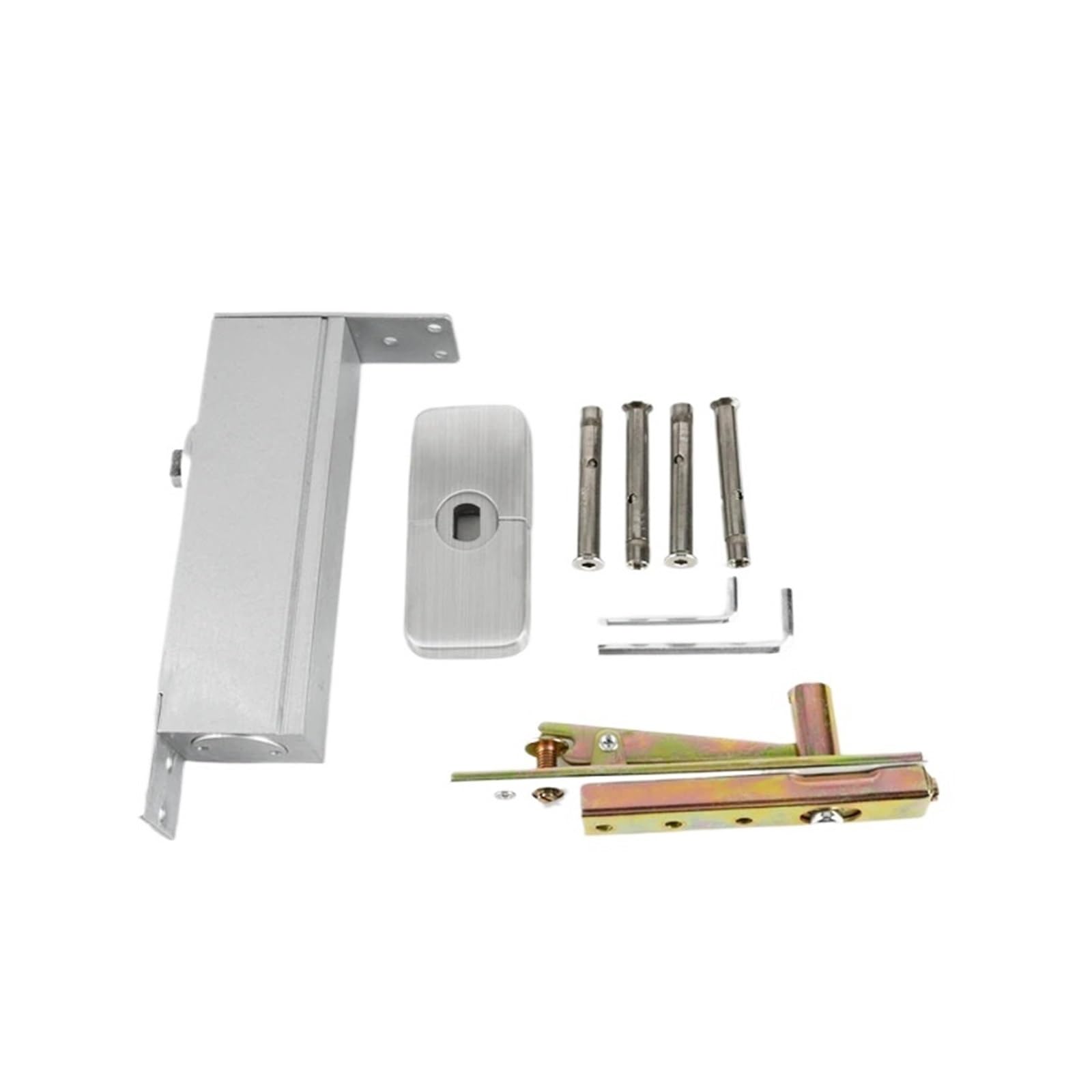 YMUGUEGH 80kg Wooden Doors Pivot Hinge 90 Degree Positioning Automatic Closing Floor Spring Hydraulic Hidden Hinge Hardware(1pcs)