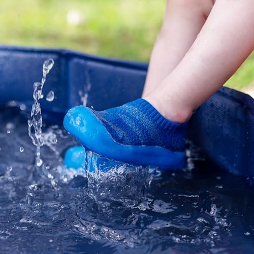 Image of JAN & JUL Slip-on Knit Shoes, Machine Washable and Lightweight Sneakers for Toddler Boys and Girls
