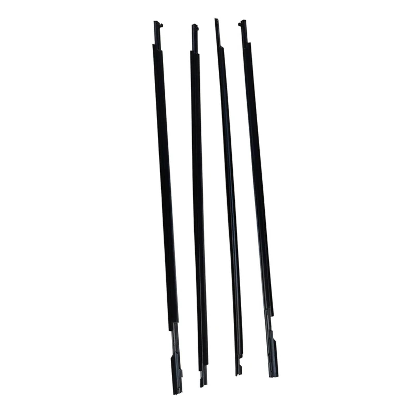 Tudexx One Color Car Weather Stripping Compatible With Toyota For Wish 2010-2016 4Pcs Window Weather Strips Sealing Car Accessories Decorative