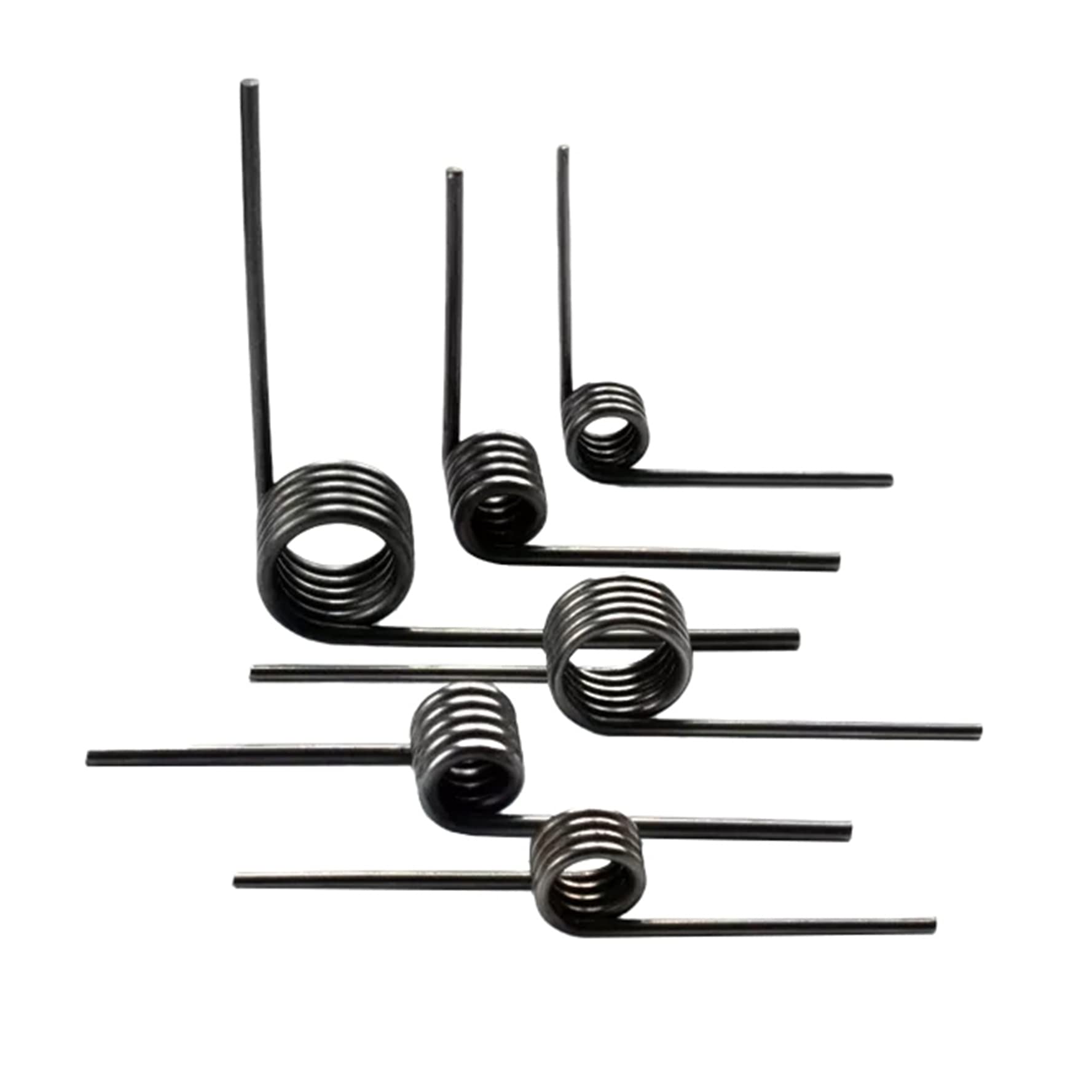 10 Molle Di Torsione A V – Diametro Filo 0.5 Mm – Diametro Esterno 2.5-6 Mm – Angolo 60-180° – In Acciaio Resistente