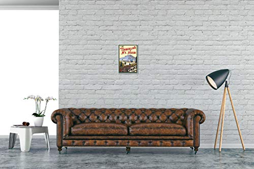 Timberline Lodge Mt Hood Oregon Spring Giclee Art Print Poster From Travel Artwork By Artist Paul A. Lanquist 12" X 18" #TOP2