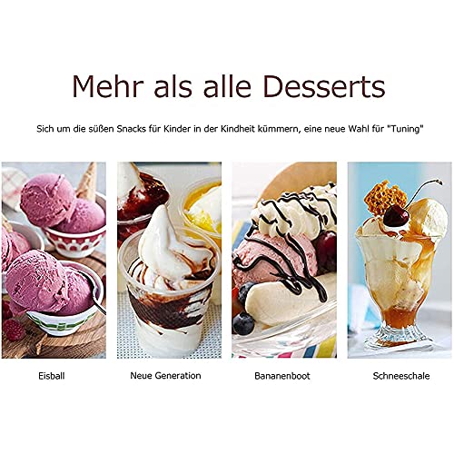 Home Ice Cream Maker Machine Softeismaschine, vollautomatische Joghurt-, Sorbet- und Eismaschine, für die… – Bild 5