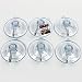 COTU (R) 6 Pack of All Purpose 1 3/4 inch Medium Strong Suction Cups with Hooks - Made in USA (Holds up to 3 lbs per Suction Cup)