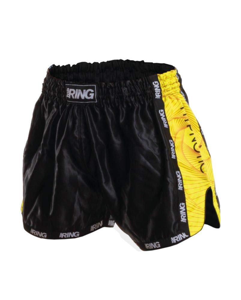 Top Ring Muay Thai Kick Boxing Hypnotic Vari Farben für Herren und Damen, gelb, XL