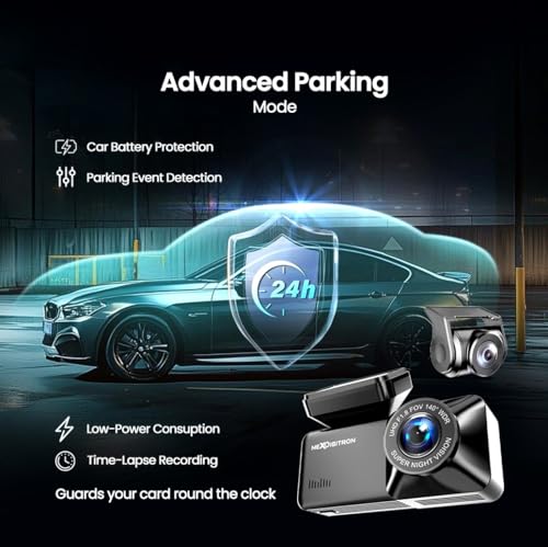 Image of NEXDIGITRON ACE 3 Dual Dashcam with in-Built GPS Logger, Native 2.5K Front & FHD Rear, Made in India, Super-Capacitor, Wide Angle Lens, G-Sensor, WiFi, Parking Mode, Upto 256GB Supported