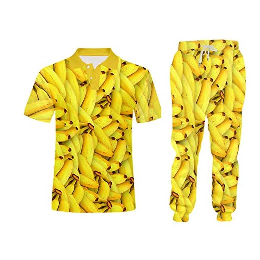 3D mäns tank frukt banan 2-delad kostymskjorta 3D-tryck huvtröja väst skjortor shorts set PLPAL0169 6XL