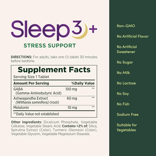 Nature's Bounty Sleep + Stress Support Sleep3, 10mg, 28ct - image 5