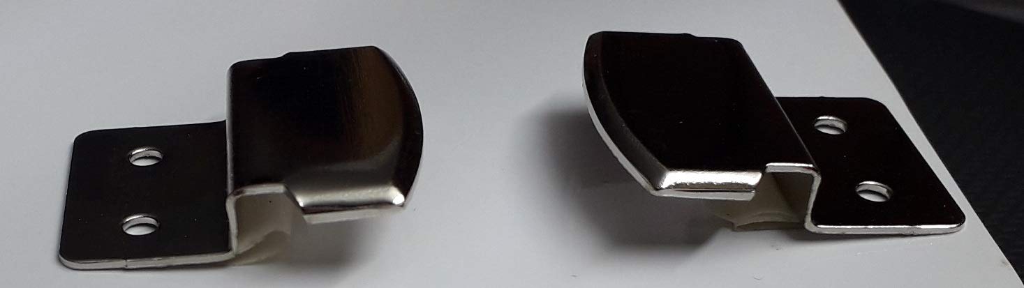 Ganci Fermaspecchio - 4 Pezzi In Metallo Nichelato, Per Porta Specchi E Supporti - Foto 9