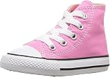 Converse 7J234C, Zapatillas Altas de Tela Infantil, Rosa, 23 EU